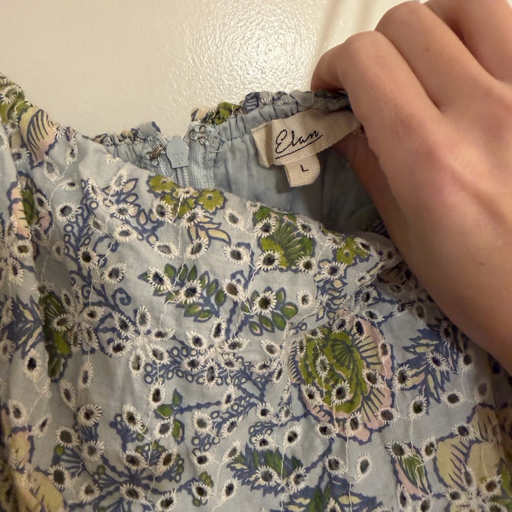 ELAN MIDI OVERLAY FLORAL DRESS - Picture 3 of 4